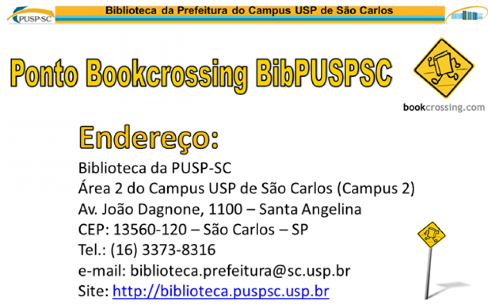 PUSP-SC-BookCrossing-Endereço