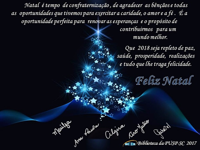 Feliz Natal e Próspero 2017!