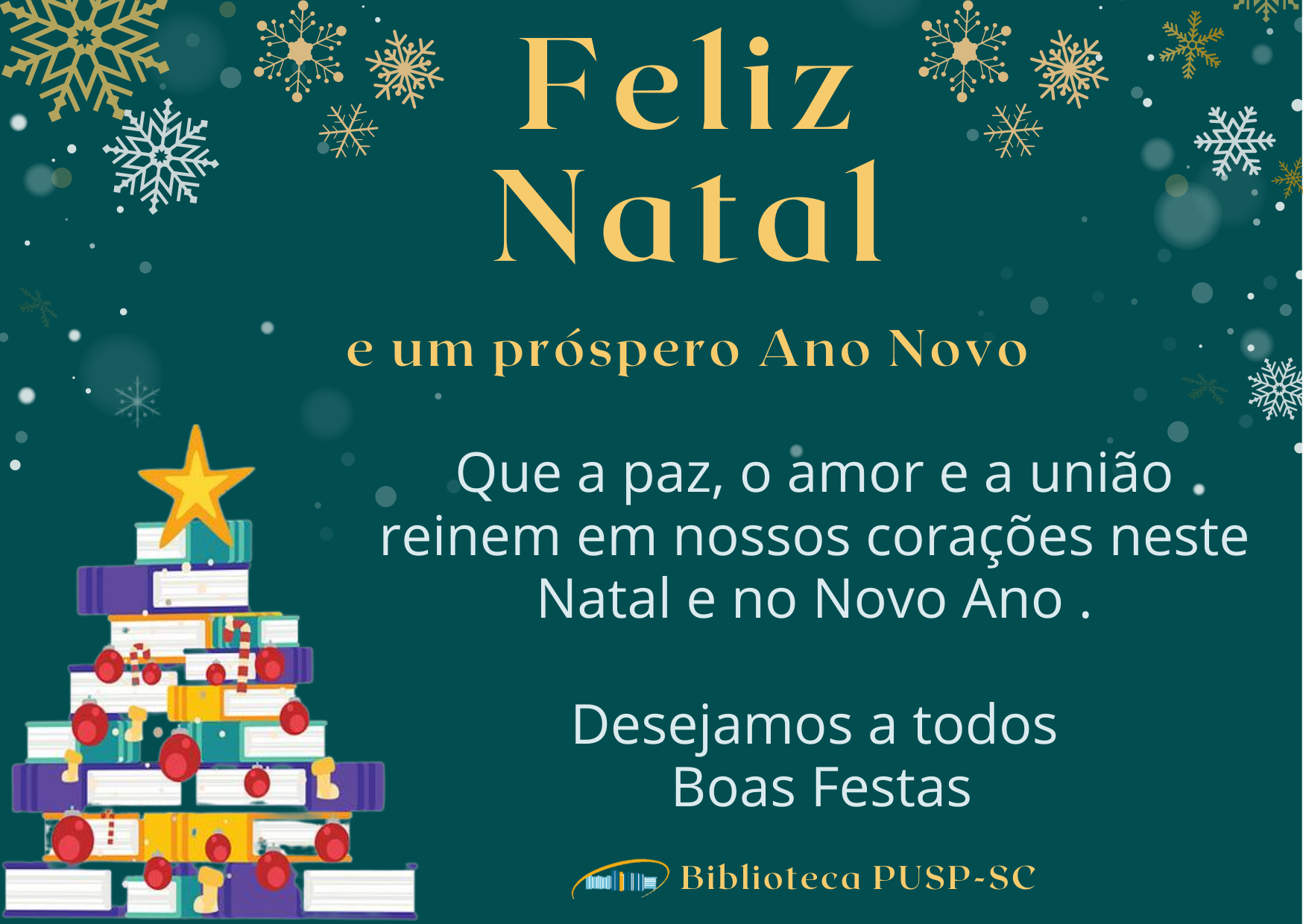 O SiB deseja a todos um Feliz Natal e um excelente 2023! - Sistema de  Bibliotecas